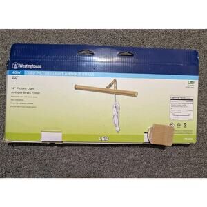 Westinghouse LED Picture Light Antique Brass New In Box